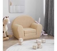 Ordellia Divano letto per bambini in morbido peluche, 2 in 1, poltrona per bambini e mini divano, imbottitura in schiuma, rivestimento sfoderabile, per leggere, giocare e fare un pisolino nella