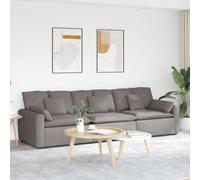 Ordellia Divano modulare con cuscino color tortora, divano da montare come divano elementare con braccioli e schienale, 324 x 105 x 64 cm, struttura in metallo, paesaggio residenziale per soggiorno e