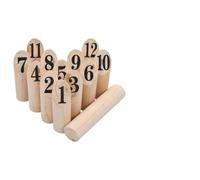 Ordellia Kubb - Set da gioco in legno di pino massiccio, 12 cubb con asta da lancio e borsa per il trasporto, gioco all'aperto per giardino, campeggio, picnic, spiaggia e parco, per famiglia, gruppo e