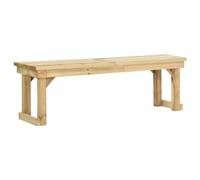 Ordellia Panca da giardino 140 cm in legno di pino impregnato, resistente alle intemperie e robusta, con schienale per terrazza, balcone, giardino, ideale per il relax e la pace all'aperto