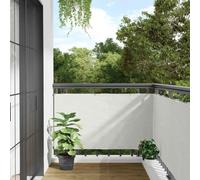Ordellia Paravento da Balcone Bianco 700x120 cm in PVC resistente agli agenti atmosferici con occhielli in alluminio e corda, ideale come divisorio privacy per giardino, terrazzo o cortile