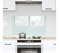 Ordellia Parete da cucina latte in vetro temperato, 80 x 50 cm, resistente al calore e facile da pulire, per interni, moderna parete da cucina con superficie liscia e protezione duratura