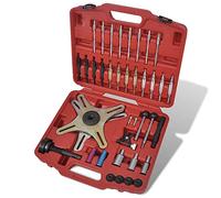 Ordellia SAC - Set di attrezzi per frizione, 38 pezzi, per riparazione auto, montaggio e smontaggio, per officina, garage, disco frizione, orientamento volano e valigetta per il trasporto