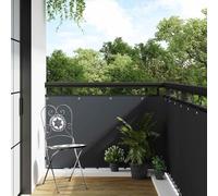 Ordellia Schermo per Balcone con Occhielli Antracite in Polyrattan per Privacy Giardino e Terreno Esterno, Resistente alle Intemperie e UV, Facile Installazione, Dimensioni 500x100 cm