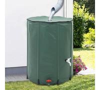 Ordellia Serbatoio Acqua Pieghevole Cisterna Pioggia Serbatoio Acqua 250L in PVC 60x98cm con Rubinetto 3 4 Pollici e Filtro per Irrigazione Giardino e Irrigazione Prato