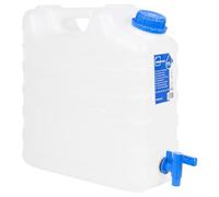Ordellia Serbatoio dell'acqua con rubinetto trasparente, 15 l, in HDPE e PP, apertura da 48 mm, impilabile con maniglia per il trasporto, per campeggio, auto, viaggi e giardino, tanica a prova di