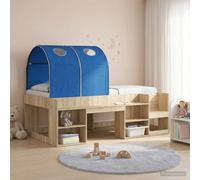 Ordellia Set di 2 tunnel letto blu in poliestere, 211 x 52,5 x 2 cm, per camera da letto e interni, come accessorio decorativo per il letto per l'arredamento moderno e accogliente angolo di ritiro