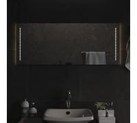 Ordellia Specchio da bagno LED in vetro, 40 x 100 cm, impermeabile IP65, con porta USB, specchio per cosmetici e specchio da trucco, montaggio per bagno e corridoio