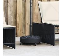 Ordellia Supporto per ombrellone con ruote per palo Ø38/48 mm, 27 kg, base ponderata con 4 ruote, per balcone, terrazzo, giardino, paravento, motivo floreale