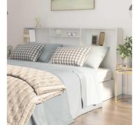 Ordellia Testiera con Contenitore Bianco 200x19x103,5 cm Design Moderno per Camera da Letto Matrimoniale Supporto Decorativo e Spalliera Imbottita per Relax