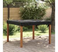 Ordellia Tovaglia nera in tessuto impermeabile e facile da pulire, 122 x 122 x 15 cm, con borsa per il trasporto, per mobili da giardino, terrazza, balcone, esterno, protezione dalle intemperie contro