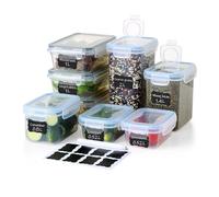 Ordeluxe 8 Contenitori Ermetici per Alimenti,scatola ermetica per alimenti, scatola alimentare in plastica per cucina, conservazione degli alimenti per farina, cereales