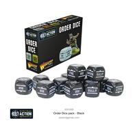 ORDER DICE black BOLT ACTION set di 12 dadi comando WARLORD GAMES neri