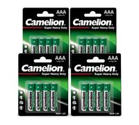 Order In BULK CAMELION Super Heavy Duty AAA R03P Batterie Zinco Carbonio 1.5V