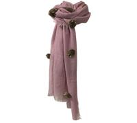 ORDI.TO sciarpa donna con applicazioni mod ZENZERO 100% lana MADE IN INDIA