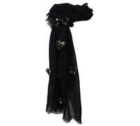 ORDI.TO sciarpa donna con applicazioni mod ZENZERO 100% lana MADE IN INDIA