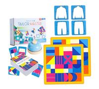 Ordinamento del colore giocattoli sensoriali, giochi di taello progressivi con tovaglie e campana, giocattoli educativi per coltivare il pensiero inverso e la concentrazione, i giochi di puzzle prima