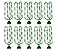 ordinarYone 10Pcs Patricks Day Beads Collana Patricks Day Gioielli Accessori per Donne Uomini Adulti Festival Irlandese Celebrazione