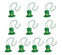 ordinarYone 10Pcs Patricks Day Beads Collana Patricks Day Gioielli Accessori per Donne Uomini Adulti Festival Irlandese Celebrazione