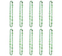 ordinarYone 10Pcs Patricks Day Beads Collana Patricks Day Gioielli Accessori per Donne Uomini Adulti Festival Irlandese Celebrazione