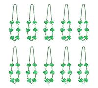 ordinarYone 10Pcs Patricks Day Beads Collana Patricks Day Gioielli Accessori per Donne Uomini Adulti Festival Irlandese Celebrazione