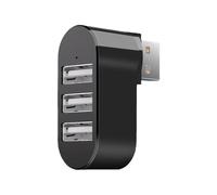 ordinarYone 180 Gradi Rotabile 3 Porte USB2.0 Veloce Velocità di Trasferimento Dati Splitter Box Adattatore Espansore USB Per Accessori Del Computer Portatile