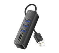 ordinarYone Adattatore hub USB2.0 con 3 o 6 porte e lettore di schede integrato Trasferimento dati ad alta velocità 480Mbps per sistemi