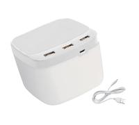 ordinarYone Adattatore USB 2.0 a 3 porte combinato con portapenne con luce LED per accessori da scrivania in vari