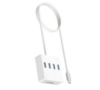 ordinarYone Hub multiporta USB tipo C con 4 lettori di schede con porta USB 3.0, doppio trasferimento dati da 3,5 mm 5 Gbps per più dispositivi