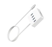 ordinarYone Hub multiporta USB tipo C con 4 lettori di schede con porta USB 3.0, doppio trasferimento dati da 3,5 mm 5 Gbps per più dispositivi