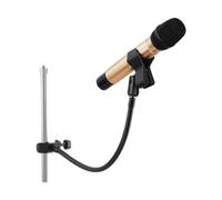 ordinarYone Supporto a collo di cigno per microfono con rotazione completa a 360 gradi, regolabile, con morsetto per applicazioni di trasmissione e trasmissione