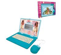 Lexibook, Principesse Disney, Computer didattico Vaiana bilingue FRANCELE/Inglese, Giocattolo per Bambini con 124 attività di lingua, scrittura, matematica, logica, musica e giochi, JC598VNFR, Blu