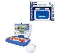 Lexibook, Power Junior, Computer Portatile educativo bilingue Francese/Inglese con 40 attività tra Cui Un Nuovo Modo di Imparare a Leggere e contare, Colore Blu/Bianco, Taille Unique, JC398i1