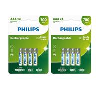 Ordine In BULK Batterie Ricaricabili NiMH Philips AAA HR03 700mAh 1.2V