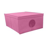 Ordinett Scatola contenitore Blossom M | Rosa | 48x36x19 cm | Pieghevole | Con oblò trasparente