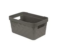 Ordinett Scatola di Immagazzinaggio Kubica | Grigio Scuro | Capacità 4,5 lt | Contenitore Portaoggetti Rettangolare
