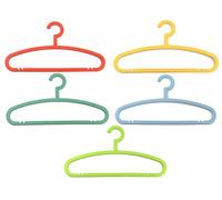 Ordinett Set di 5 Grucce Basic in Polipropilene | Ideali per Pantaloni, Camicie e Gonne | L 43 cm