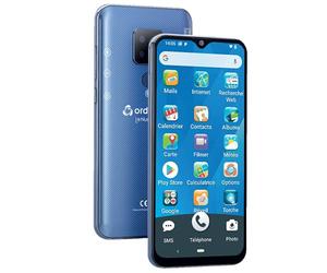 Ordissimo - Smartphone LeNumero2 - Ideale per Senior - Cellulare Semplice - Interfaccia Basic - Touch Screen 5,5", Caratteri Grandi, SMS, MMS, e-Mail, Foto, Video - Blu