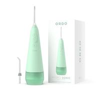 Ordo Idropulsore per denti, irrigatore orale impermeabile IPX7 senza fili, 3 impostazioni di pressione, portatile, ricaricabile, filo interdentale elettrico, consigliato da professionisti dentali