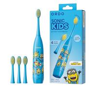 ORDO Minions Spazzolino Elettrico per Bambini, Spazzolino Sonico, Confezione da 4, Blu