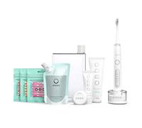Ordo Spazzolino elettrico sonico e starter kit collutorio dentifricio filo interdentale Spazzole interdentali vegano senza alcool fresco 4 modalità di spazzolatura Batteria ricaricabile Adulti