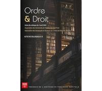 Ordre et Droit: Actes du colloque du 4 avril 2024: 14
