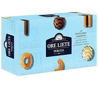 Ore Liete Perugia 1907, Scatola con Biscotti Assortiti Frolla, Latte e Cioccolato Pasticceria Finissima 300g