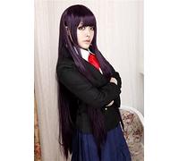 Ore no iMouto ga konnani kawaii wake ga nai gokou ruri 100 cm lunghe peli dritti sintetici anime cosplay parrucca nera viola mix viola nero
