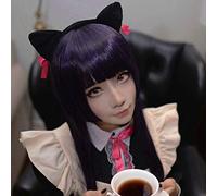 Ore no Imouto Ga Konnani Kawaii Wake ga Nai Gokou Ruri 80 centimetri lunga parrucca Cosplay sintetico del anime dei capelli per le donne viola parrucca e l'orecchio