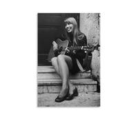 OREAUORN Joni Mitchell Blue 1971 (1), poster artistico da parete su tela, stampa estetica vintage, poster decorativo per soggiorno, camera da letto, 30 x 45 cm, senza cornice