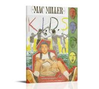 OREAUORN Mac Miller (2), poster da parete su tela, estetico, vintage, decorazione artistica da parete per soggiorno, camera da letto, 30 x 45 cm, con cornice
