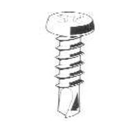 ORECA - 20 VITI AUTOFORANTI - TESTA CILINDRICA BOMBATA CON IMPRONTA A CROCE 3,5X19MM