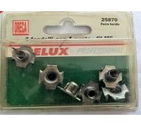 ORECA - FONDELLI A 4 PUNTE CON INCASTRO A FILETTO 6MM - FERRO LUCIDO