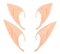 Orecchie da elfo 2 paia Cosplay Costume di Halloween Orecchie da elfo in lattice Dress Up Accessori per feste Accessori cosplay Costumi di Halloween per le donne Orecchie da elfo per Masquerade